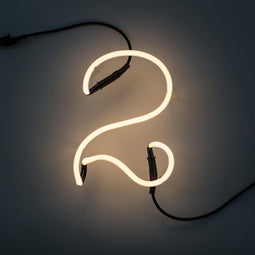 Seletti Neon Art - Wandlamp - Neon cijfer 2 - Wit