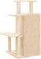 vidaXL - Kattenmeubel - met - sisal - krabpalen - 97 - cm - crèmekleurig