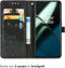 iMoshion Hoesje Geschikt voor OnePlus 11 Hoesje Met Pasjeshouder - iMoshion Mandala Bookcase - Zwart
