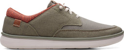 Clarks Cantal Low - Lage sneakers - Lichtgewicht zool - Olive Combi - Maat 44