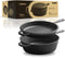 Castex Duocraft - Gietijzeren Pan - 26 cm - Preseasoned - Zwart