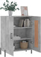 vidaXL - Dressoir - 69,5x34x90 - cm - bewerkt - hout - betongrijs
