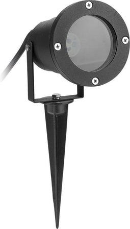Smartwares Tuinspot 10.048.27 - Prikspot voor buiten - Grondpin - Vervangbare lichtbron - 2 meter snoer - Zwart - GU10
