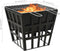 vidaXL - Vuurplaats - en - barbecue - 2-in-1 - 34x34x48 - cm - staal