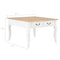 vidaXL - Salontafel - 80x80x50 - cm - hout - wit