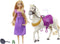 Disney Princess - Pop met paard - Prinses Rapunzel met Maximus