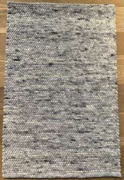 Carlotta 33 Vloerkleed - 250x300 - Rechthoek - Laagpolig,Structuur Tapijt - Industrieel - Antraciet, Grijs