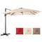 Coast Cantilever Patio Parasol - 300 x 300 cm - 3 Kantel Instellingen - 360° Rotatie - Beige