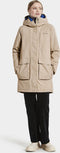 Didriksons Leya - WNS Parka - Gewatteerd met capuchon - Beige