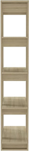 vidaXL - Boekenkast/kamerscherm - 80x30x160 - cm - bewerkt - hout - sonoma - eiken