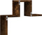 vidaXL - Wandschap - 104,5x10x43 - cm - bewerkt - hout - gerookt - eikenkleurig