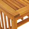vidaXL - Tuin - Bijzettafel - Bruin - 45x45x50 - cm - Massief - Acaciahout