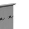 vidaXL - Gangkast - met - haken - BODO - 50x40x157 - cm - grijs