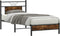 vidaXL - Bedframe - zonder - matras - hout - gerookt - eikenkleurig - 80x200 - cm