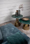 PTMD Jamai Salontafel - 77 x 77 x 45 cm - Marmer - Goud/Groen