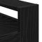 vidaXL - Keuken - Trolley - Zwart - Eiken - 60x45x80 - cm - Gelaagd - Hout
