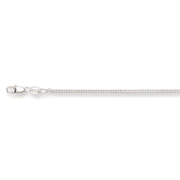 Glow ketting - zilver - gourmet 1.7 mm - 42 cm