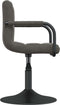 vidaXL - Eetkamerstoelen - draaibaar - 2 - st - fluweel - donkergrijs