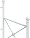 vidaXL - Slaapbank - zonder - matras - 90x190 - cm - staal - wit