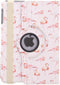 Tablet Hoes Geschikt voor iPad Mini 1 (2012) / iPad Mini 2 (2013) / iPad Mini 3 (2014) - 360° Draaibare Design Bookcase - Wit / Roze /Flamingo