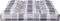 vidaXL - Palletkussen - 80x80x12 - cm - stof - ruitpatroon - grijs