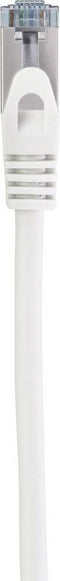 Renkforce RF-5047450 RJ45 Netwerkkabel, patchkabel CAT 6A S/FTP 2.00 m Wit Snagless, Vlambestendig 1 stuk(s)