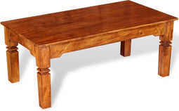 vidaXL - Salontafel - 110x60x45 - cm - massief - hout