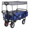 Woltu Transportwagen - Opvouwbaar - Stalen Frame 80 kg Draagvermogen Blauw