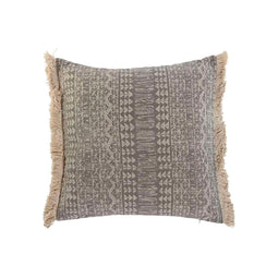 Kussen Home ESPRIT Grijs Natuurlijk Boho 45 x 8 x 45 cm