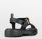 PS Poelman SATURNOS - Dames Sandalen - Chunky - Zwart - Maat 38