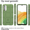 iMoshion Hoesje Geschikt voor Samsung Galaxy A34 (5G) Hoesje Siliconen - iMoshion Rugged Shield Backcover - Groen