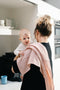 doomoo Lovely - Set van 3 babydoeken - Biologisch katoengaas superzacht absorberend multifunctioneel 70x70 cm - Flower Pink (3 stuks)
