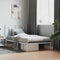 vidaXL - Bedframe - met - hoofdbord - metaal - wit - 100x190 - cm