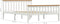 vidaXL - Bedframe - massief - grenenhout - wit - 140x200 - cm