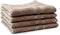 LINNICK Pure Handdoeken Set - 100% Katoen - Taupe - 60x110cm - Per 4 Stuks