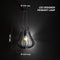 V-TAC VT-89010 - Hanglamp - LED - Mat zwart