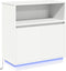 vidaXL - Sideboard - met - LED - Wit - 71x34,5x75 - cm - Geengineerd - Hout