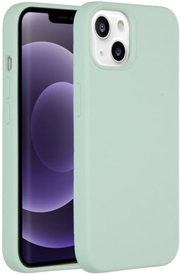 Accezz Liquid Silicone Backcover - Schokabsorberend - Blauw (iPhone 13)