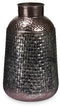Vaas Zilverkleurig Metaal 22,5 x 39,5 x 22,5 cm (4 Stuks) Met reliëf