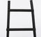 House of Seasons Ladderrek - H119 x L29 x B49 cm - Populierenhout - Zwart