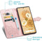 iMoshion Hoesje Geschikt voor Google Pixel 6 Hoesje Met Pasjeshouder - iMoshion Mandala Bookcase - Rosé Goud