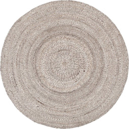 MUST Living Carpet Sterling round small,Ø150 cm, Beige, 80% wool 20% polyester