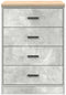 vidaXL - Garagekast - 60x51x85 - cm - massief - grenenhout - betongrijs