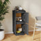 vidaXL - Dressoir - 31,5x34x75 - cm - massief - grenenhout - grijs