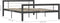 vidaXL - Bedframe - Metalen constructie - 160x200 cm - Grijs en wit