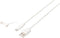 Sweex 2-in-1 Data en Oplaadkabel USB 2.0 / Micro-USB + Lightning - MFi gecertificeerd - Wit