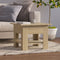 vidaXL - Salontafel - 55x55x42 - cm - bewerkt - hout - sonoma - eikenkleurig