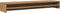 vidaXL - Monitorstandaard - 100x24x13cm - bewerkt - hout - artisanaal - eikenkleur