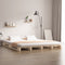 vidaXL - Palletbed - massief - grenenhout - 160x200 - cm