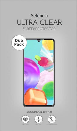 Selencia Screenprotector Geschikt voor Samsung Galaxy A41 - Selencia Duo Pack Ultra Clear Screenprotector smartphone